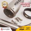 Knalpot IMPORT SC Project Titanium Jaring Series For Byson R15 Old V2 V3 V4 MT15 Vixion Xabre MegaPro Tiger GLPro CBR 150R CB15OR Sonic MxKing Jupiter Z Jupiter Mx Satria Fu XSR 155 CS One Scorpio Z GSX150 R Full System PNP
